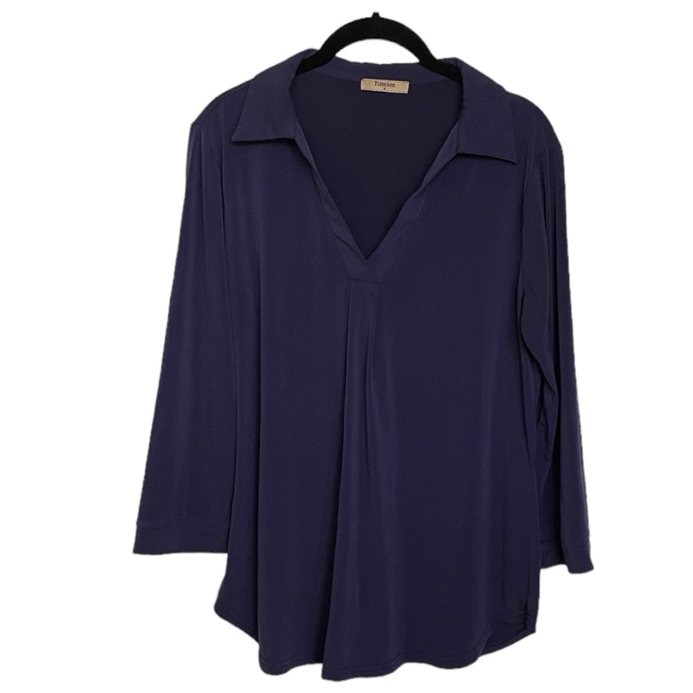 4/$20 Timeson eggplant color blouse